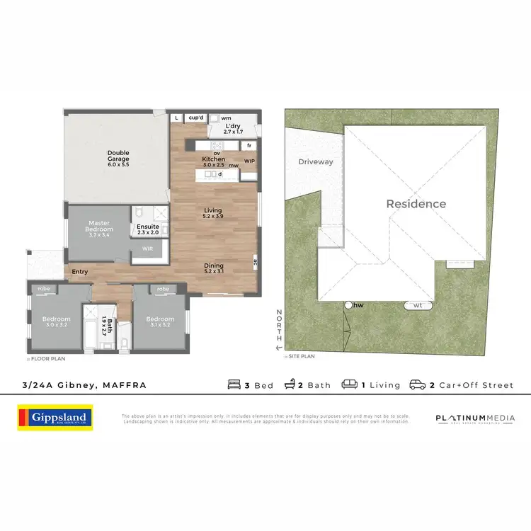 Floorplan of Homely house listing, 3/24A Gibney Street, Maffra VIC 3860