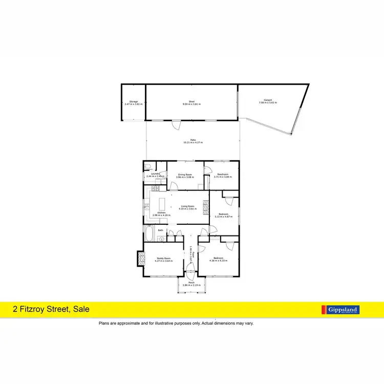Floorplan of Homely house listing, 2 Fitzroy Street, Sale VIC 3850