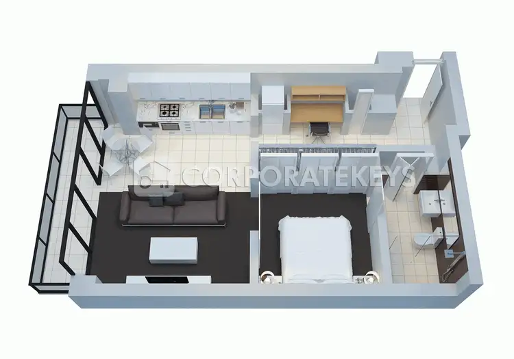 Floorplan of Homely apartment listing, 1305/1 Freshwater Place, Southbank VIC 3006
