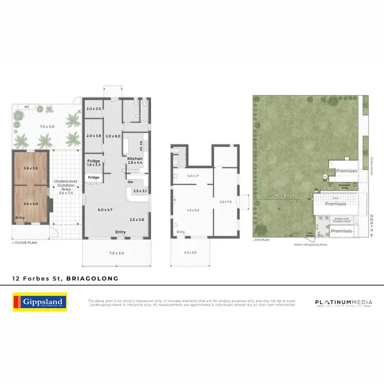 Floorplan of Homely house listing, 12 Forbes Street, Briagolong VIC 3860