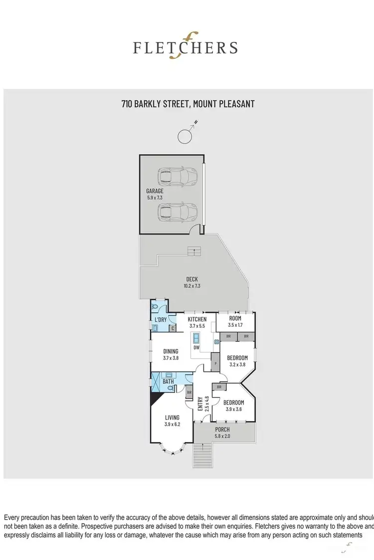 Floorplan of Homely house listing, 710 Barkly Street, Mount Pleasant VIC 3350