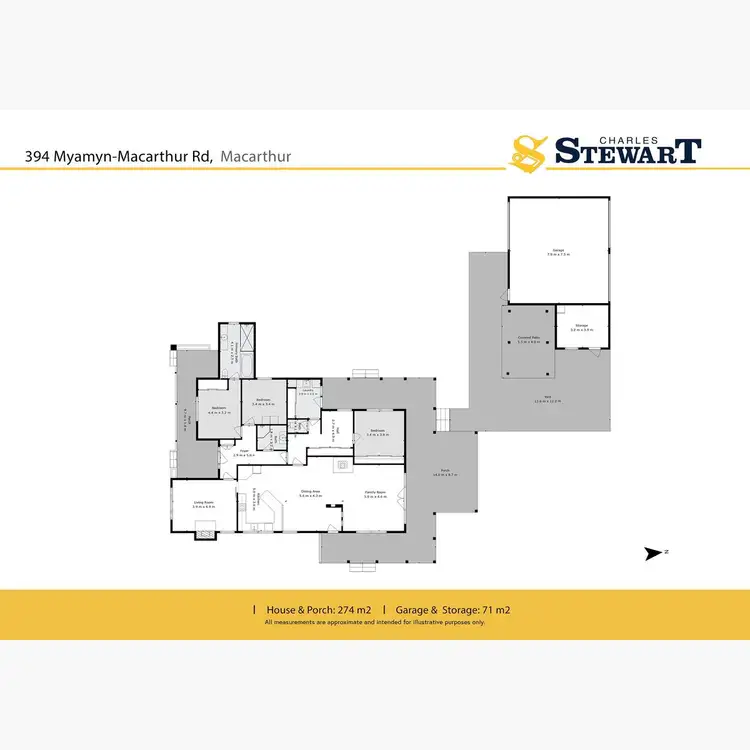 Floorplan of Homely rural property listing, 394 Macarthur Myamyn Road, Macarthur VIC 3286