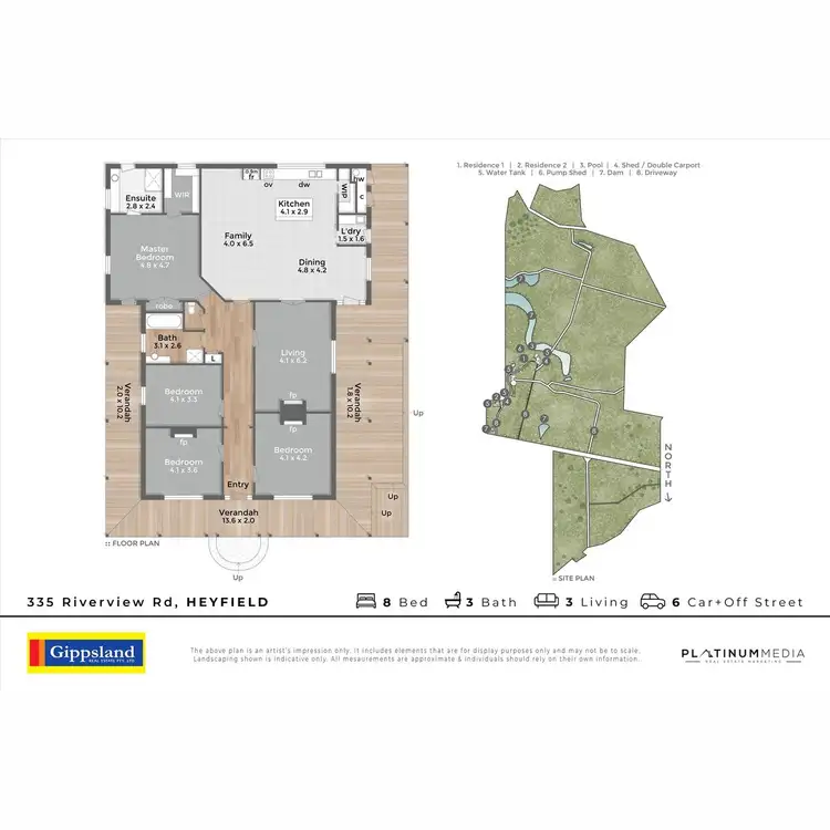 Floorplan of Homely rural property listing, 335 Riverview Road, Heyfield VIC 3858
