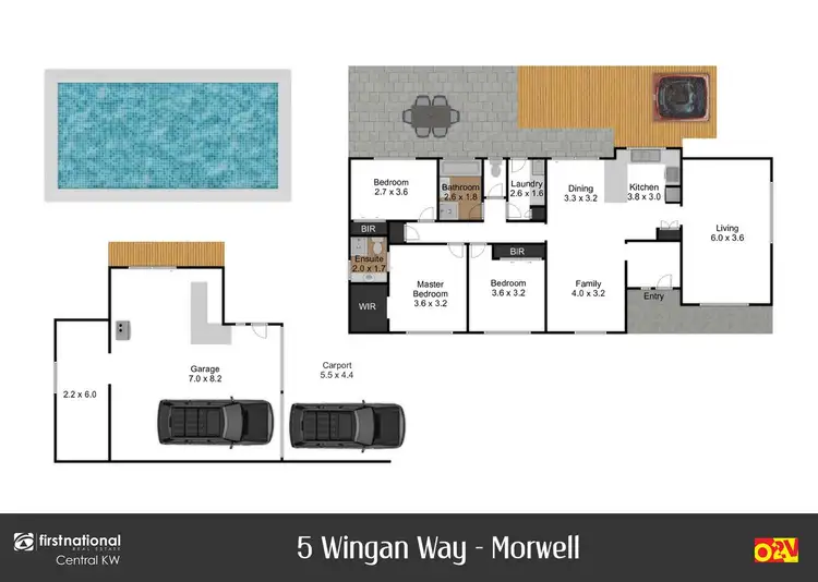 Floorplan of Homely house listing, 5 Wingan Way, Morwell VIC 3840