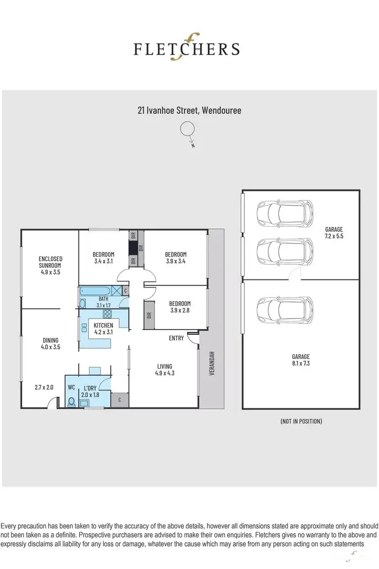 Floorplan of Homely house listing, 21 Ivanhoe Street, Wendouree VIC 3355