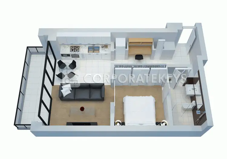 Floorplan of Homely apartment listing, 1705/1 Freshwater Place, Southbank VIC 3006
