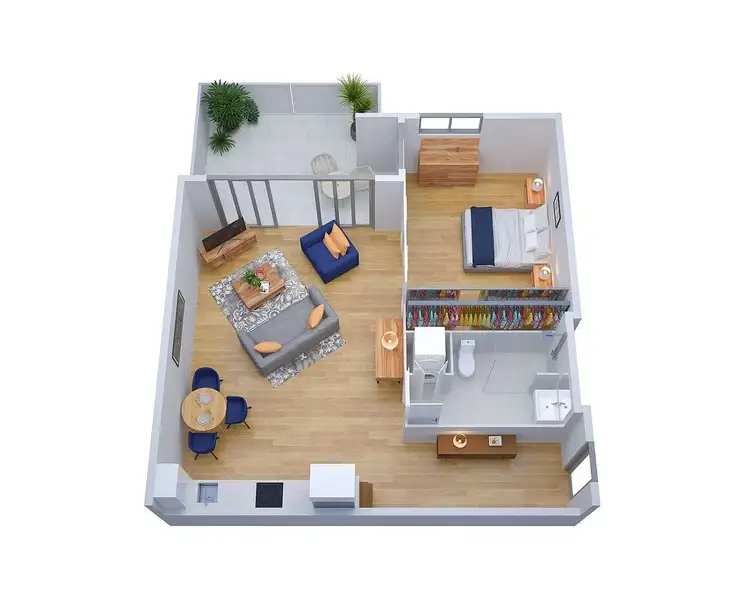 Floorplan of Homely apartment listing, 501/25 Pickles Street, Port Melbourne VIC 3207