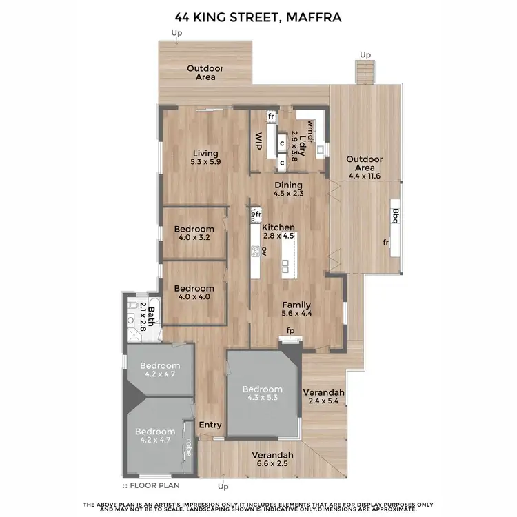 Floorplan of Homely house listing, 44 King Street, Maffra VIC 3860