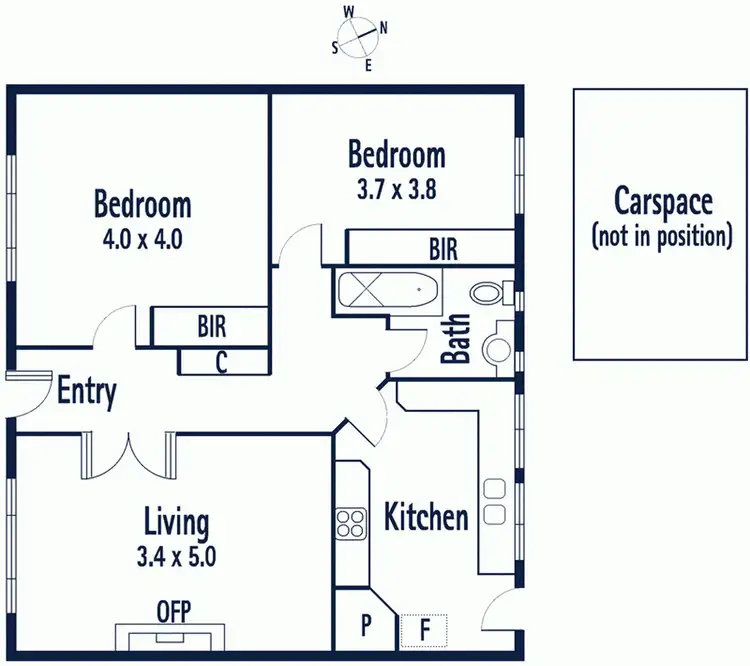 Floorplan of Homely apartment listing, 16/15-17 Cochrane Street, Brighton VIC 3186