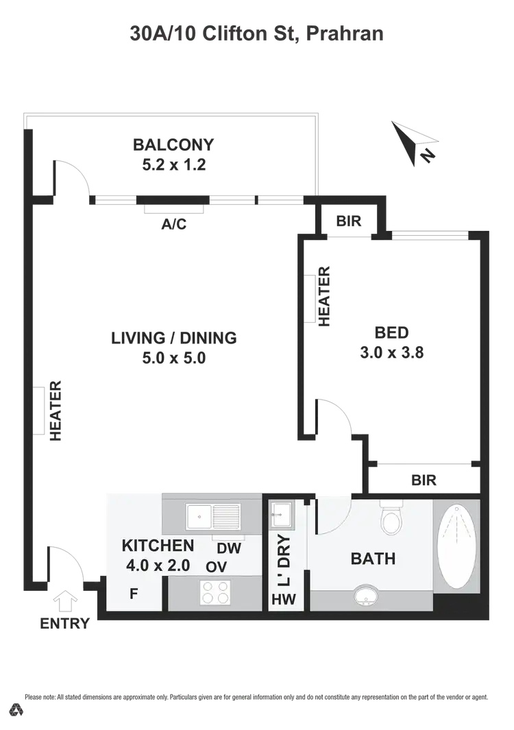 Floorplan of Homely apartment listing, 30a/10 Clifton Street, Prahran VIC 3181