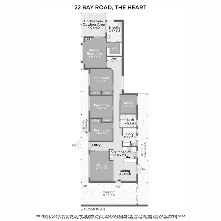 Floorplan of Homely house listing, 22 Bay Road, The Heart VIC 3851