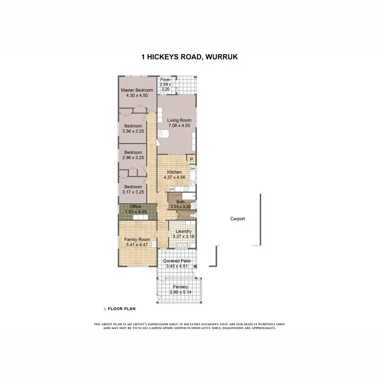 Floorplan of Homely house listing, 1 Hickeys Road, Wurruk VIC 3850