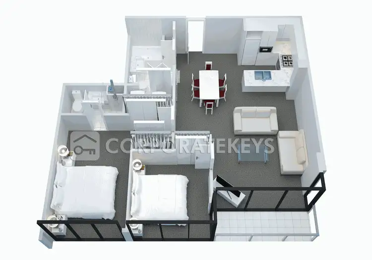 Floorplan of Homely apartment listing, 303/183 City Road, Southbank VIC 3006