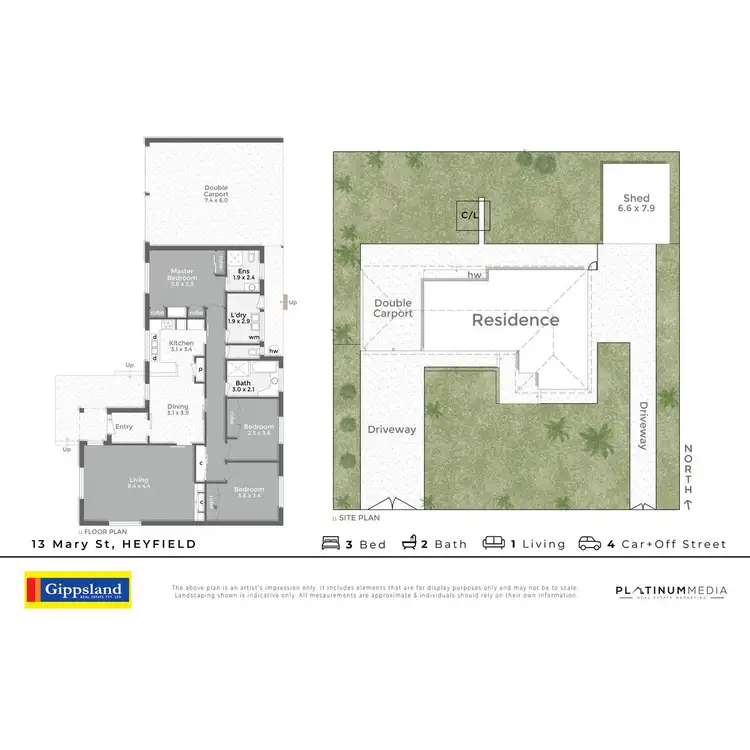 Floorplan of Homely house listing, 13 Mary Street, Heyfield VIC 3858
