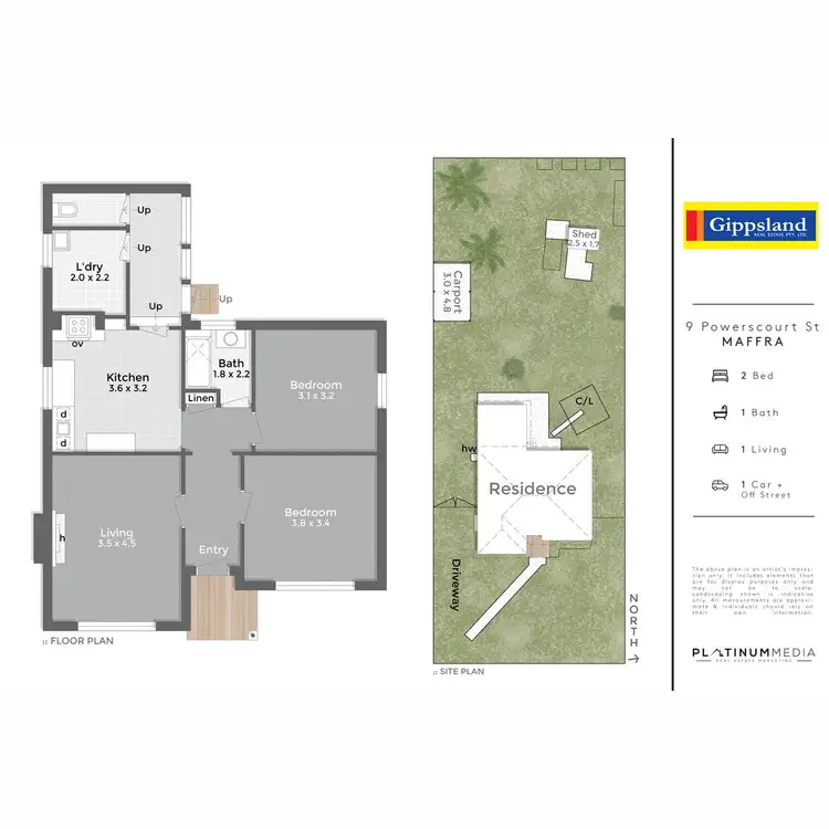 Floorplan of Homely house listing, 9 Powerscourt Street, Maffra VIC 3860