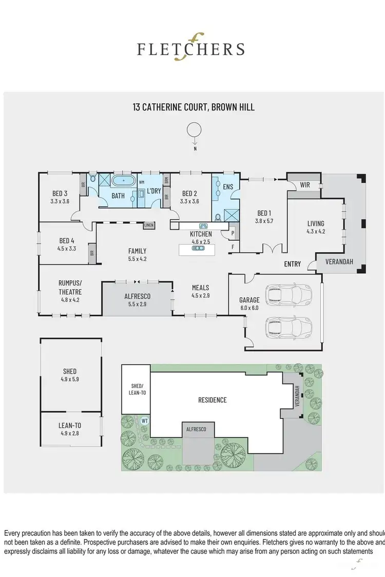 Floorplan of Homely house listing, 13 Catherine Court, Brown Hill VIC 3350