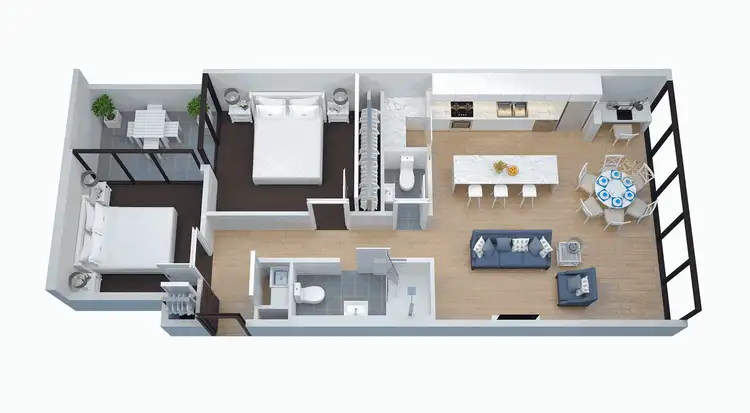 Floorplan of Homely apartment listing, 102/45 Nott Street, Port Melbourne VIC 3207