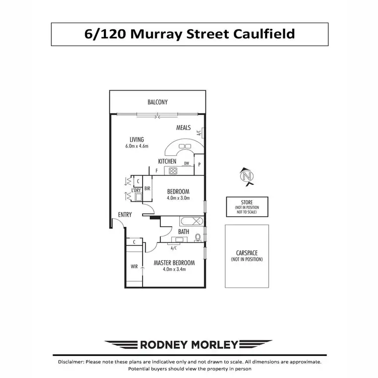 Floorplan of Homely apartment listing, 6/120 Murray Street, Caulfield VIC 3162