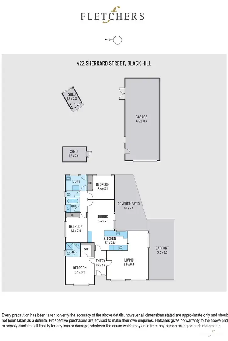 Floorplan of Homely house listing, 422 Sherrard Street, Black Hill VIC 3350