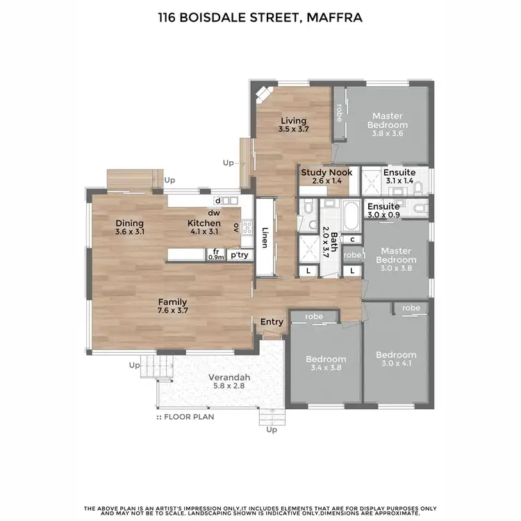 Floorplan of Homely house listing, 116 Boisdale Street, Maffra VIC 3860