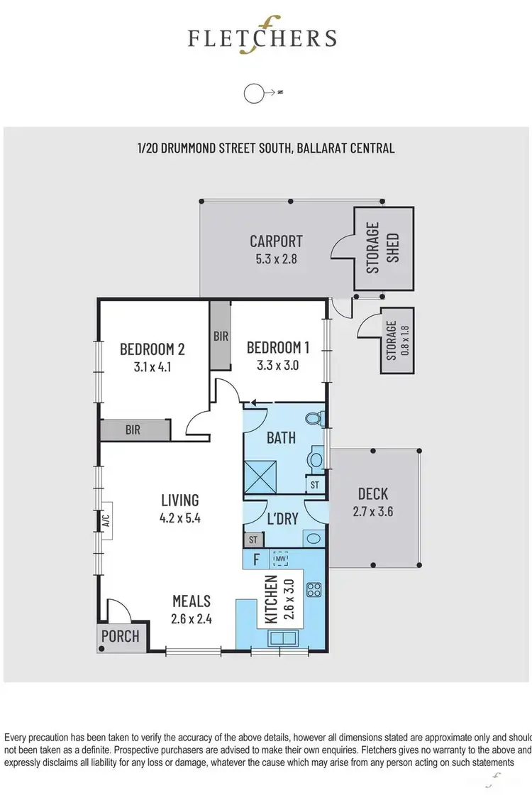 Floorplan of Homely townhouse listing, 1/20 Drummond Street, Ballarat Central VIC 3350