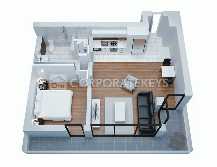 Floorplan of Homely apartment listing, 2208/200 Spencer Street, Melbourne VIC 3000
