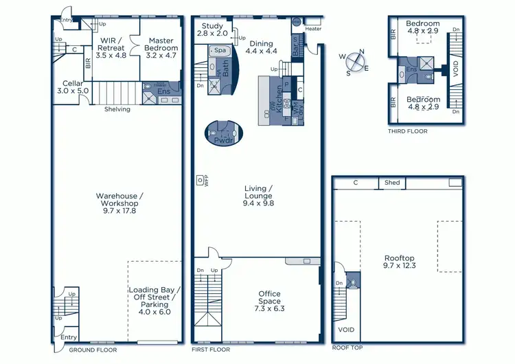 Floorplan of Homely house listing, 28 Munster Terrace, North Melbourne VIC 3051