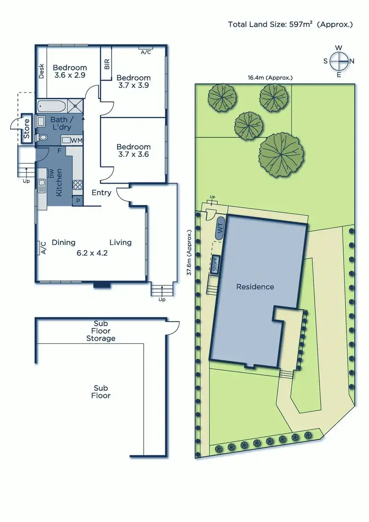 Floorplan of Homely house listing, 14 Dampier Grove, Mitcham VIC 3132