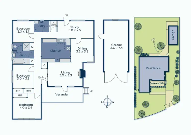 Floorplan of Homely house listing, 22 Woodhouse Grove, Box Hill North VIC 3129