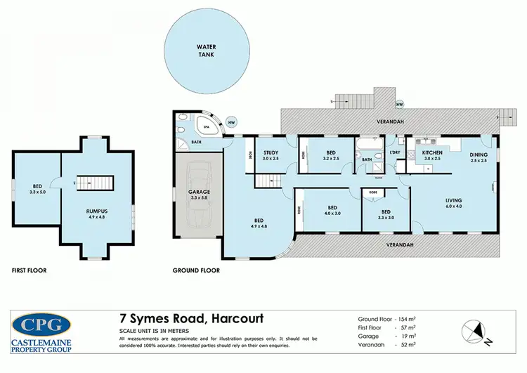 Floorplan of Homely house listing, 7 Symes Road, Harcourt VIC 3453