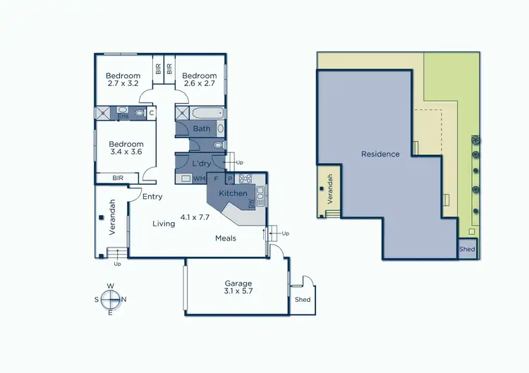 Floorplan of Homely unit listing, 2/123 Springfield Road, Blackburn North VIC 3130