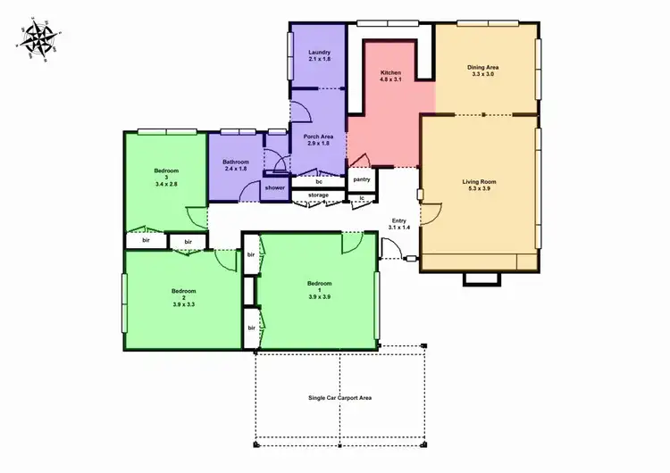 Floorplan of Homely house listing, 4 Freeman Street, Wendouree VIC 3355
