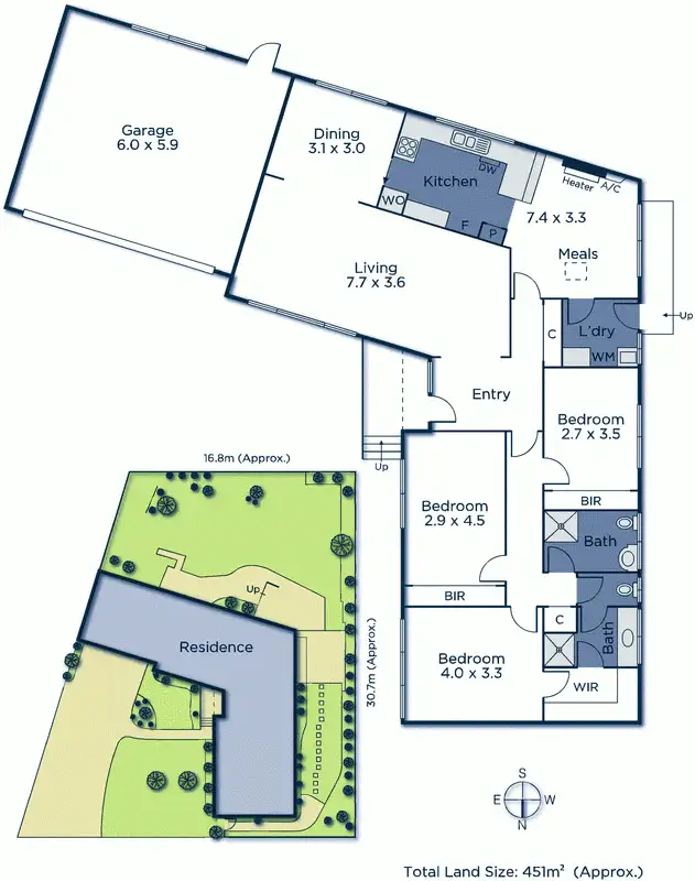 Floorplan of Homely unit listing, 4/12A Scott Street, Mitcham VIC 3132