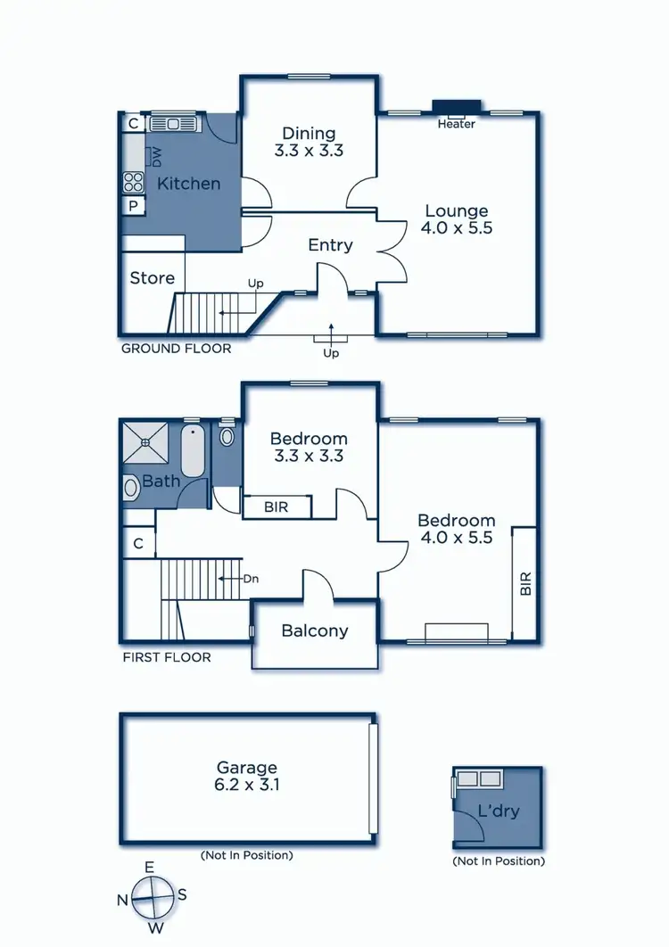 Floorplan of Homely townhouse listing, 3/573 Riversdale Road, Camberwell VIC 3124