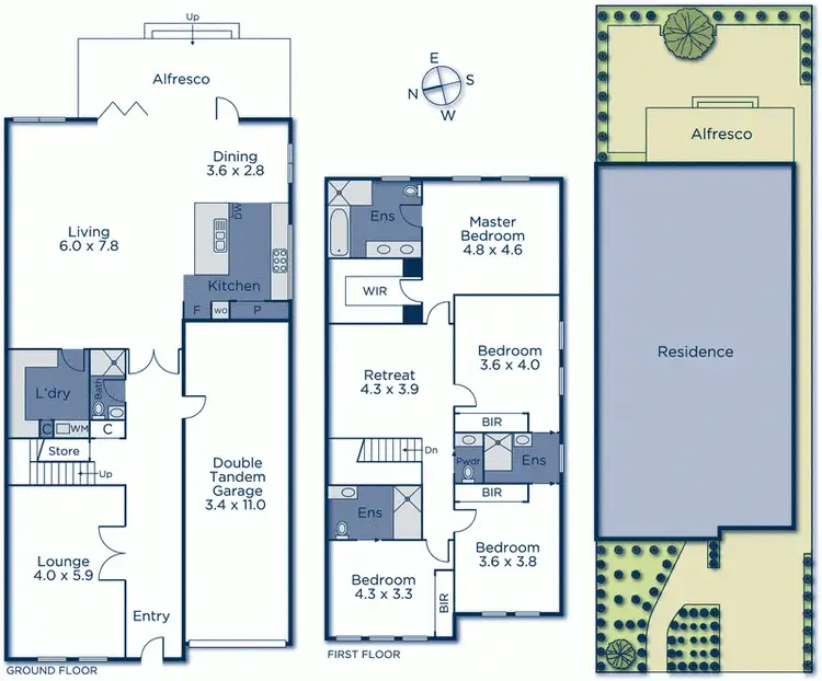Floorplan of Homely townhouse listing, 18 Rowland Street, Mont Albert VIC 3127