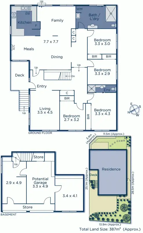 Floorplan of Homely townhouse listing, 1/7 Nielsen Avenue, Nunawading VIC 3131