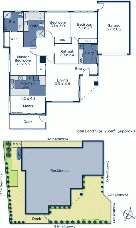 Floorplan of Homely townhouse listing, 2/121 Rooks Road, Nunawading VIC 3131
