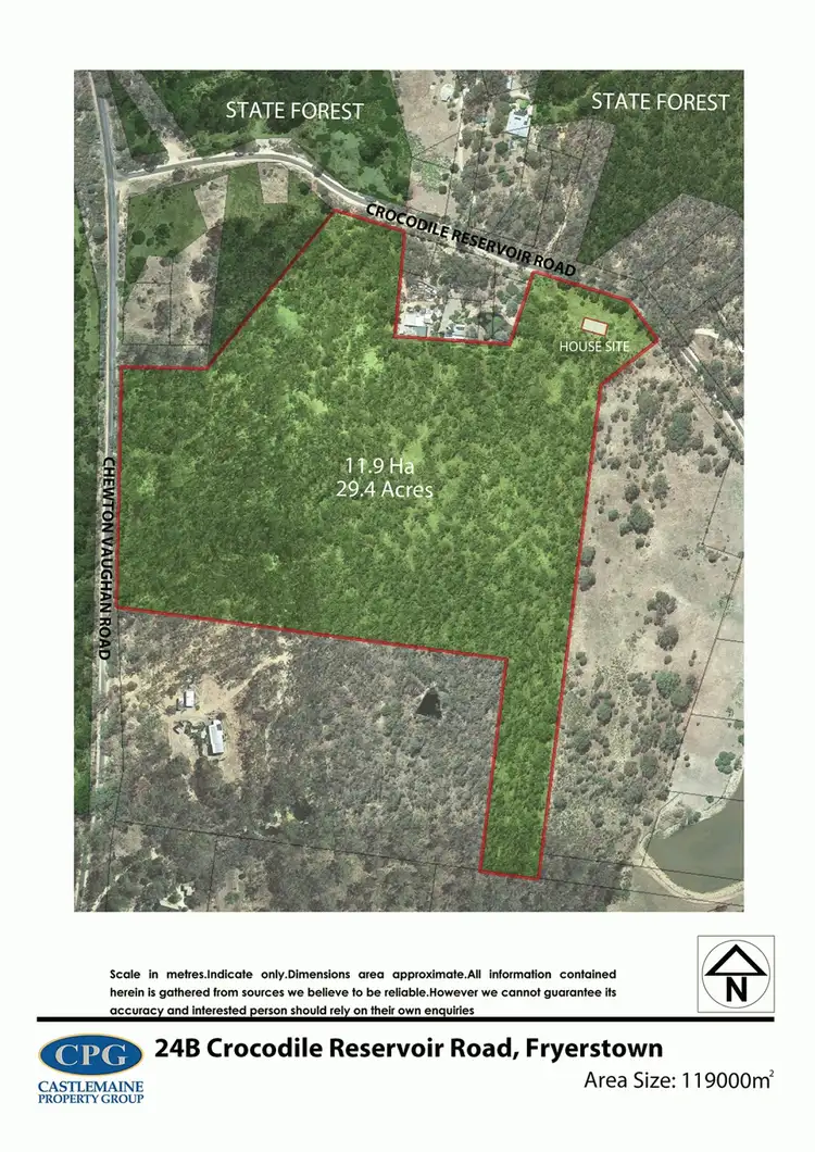 Floorplan of Homely land listing, CA 24B Crocodile Reservoir Road, Fryerstown VIC 3451