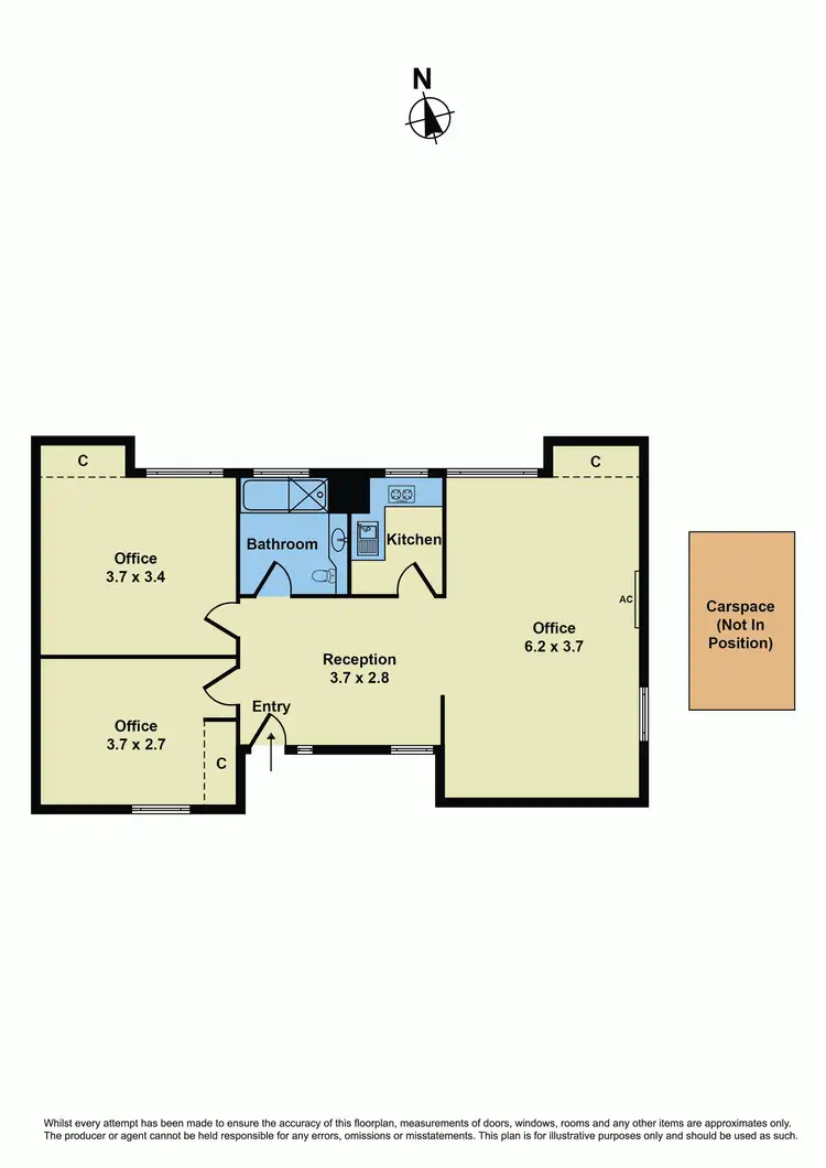 Floorplan of Homely studio listing, 12/8 Kororoit Creek Road, Williamstown VIC 3016