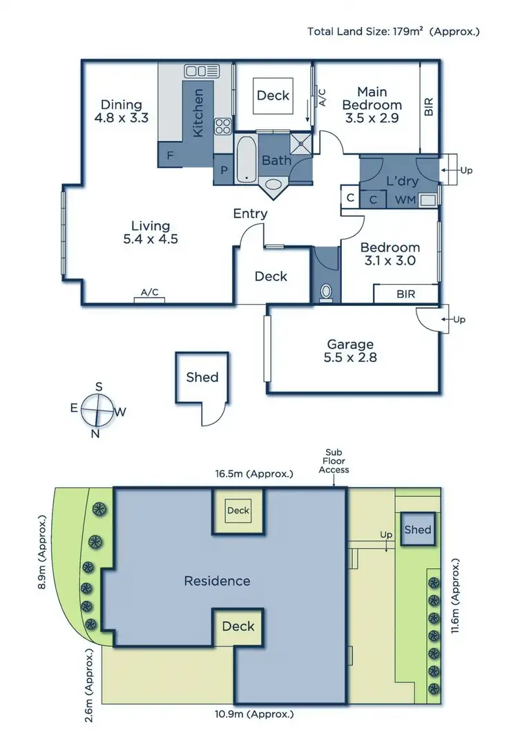 Floorplan of Homely townhouse listing, 4/14-16 McGhee Avenue, Mitcham VIC 3132