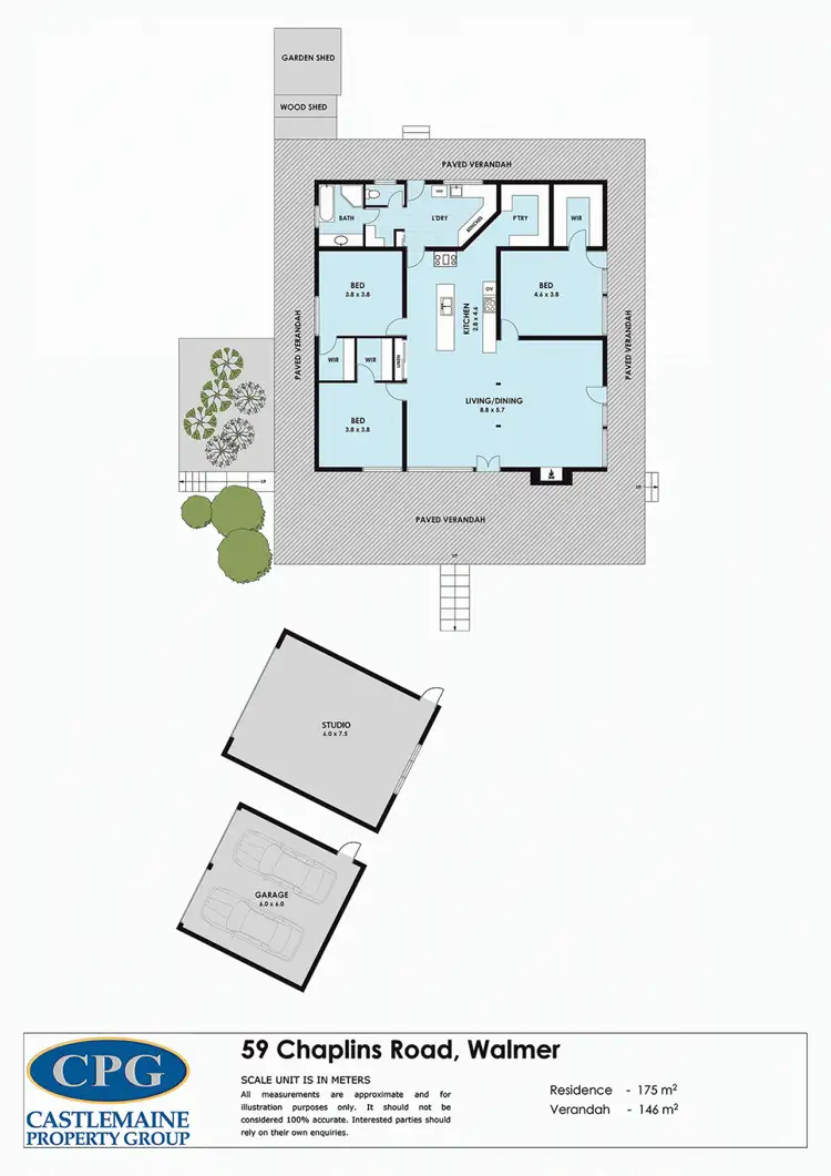 Floorplan of Homely house listing, 59 Chaplins Road, Walmer VIC 3463