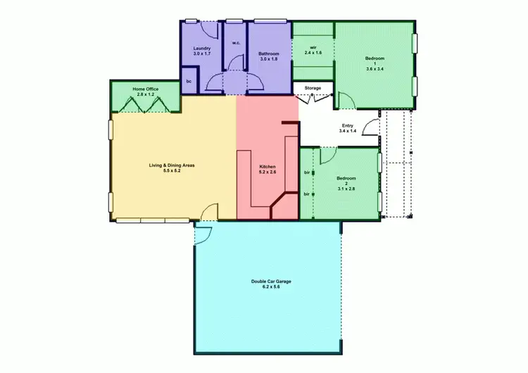 Floorplan of Homely townhouse listing, 1/27 Hertford Street, Sebastopol VIC 3356