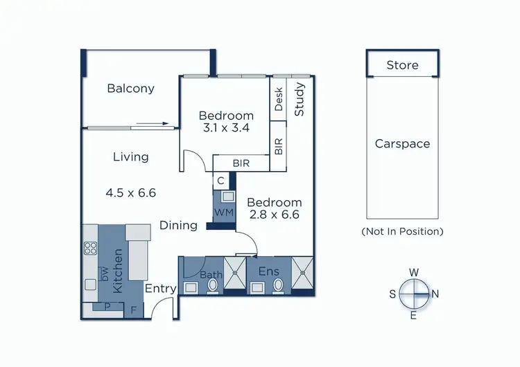 Floorplan of Homely apartment listing, 124/188 Whitehorse Road, Balwyn VIC 3103