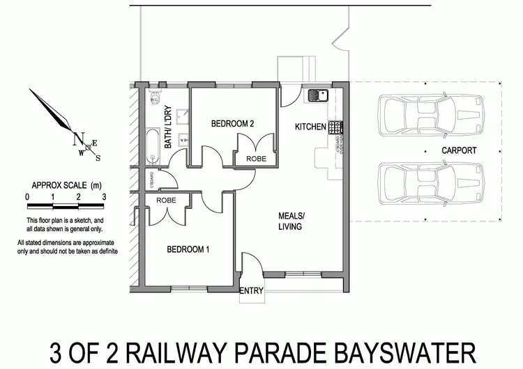 Floorplan of Homely unit listing, 3/2 Railway Parade, Bayswater VIC 3153