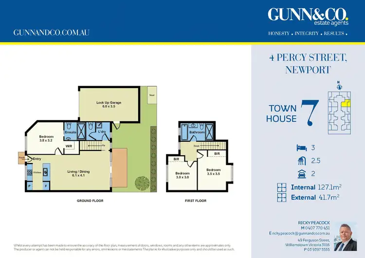 Floorplan of Homely townhouse listing, 7/4 Percy Street, Newport VIC 3015