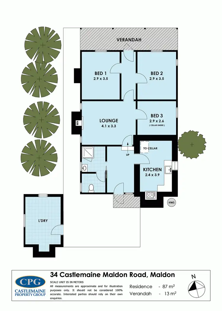 Floorplan of Homely house listing, 34 Castlemaine Road, Maldon VIC 3463
