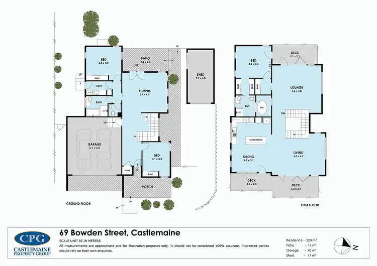 Floorplan of Homely house listing, 69 Bowden Street, Castlemaine VIC 3450