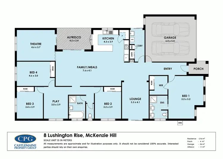 Floorplan of Homely house listing, 8 Lushington Rise, Mckenzie Hill VIC 3451