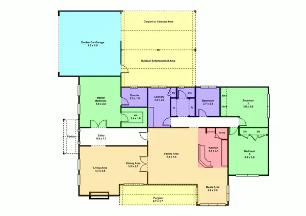 Floorplan of Homely house listing, 51 Rowan Parade, Wendouree VIC 3355