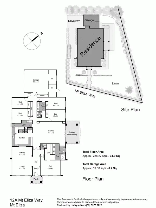 Floorplan of Homely house listing, 12a Mount Eliza Way, Mount Eliza VIC 3930